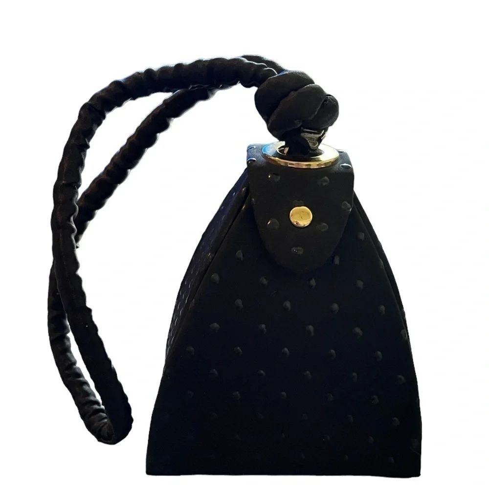 Small Black Purse With Gold Accents (Perfect for Prom or Wedding)